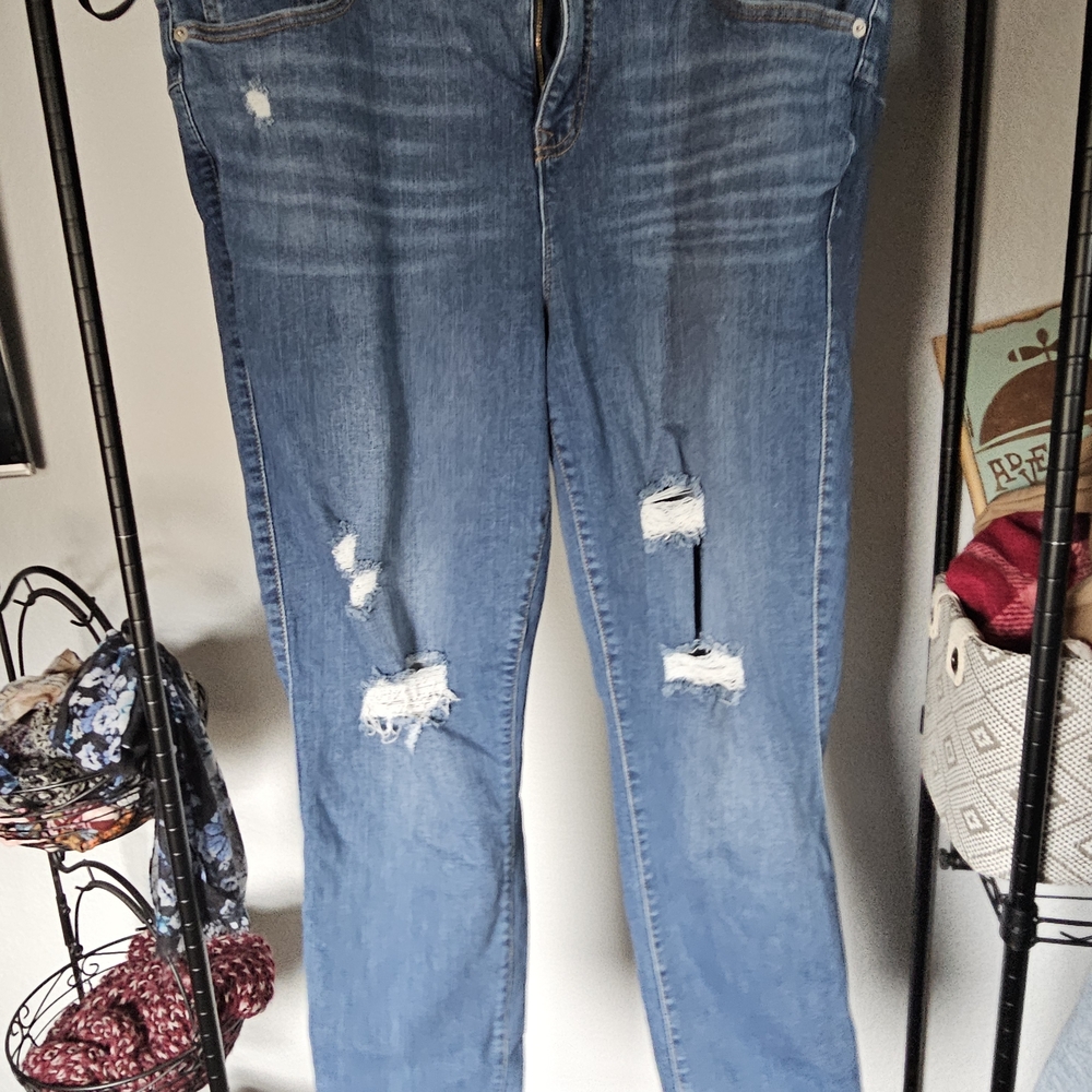 Torrid Light Blue Distressed Boyfriend Jeans